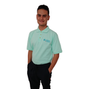 PLAYERA UTAN NUTRICION POLO YAZBECK VERDE AGUA CABALLERO CON LOGO PIQUE