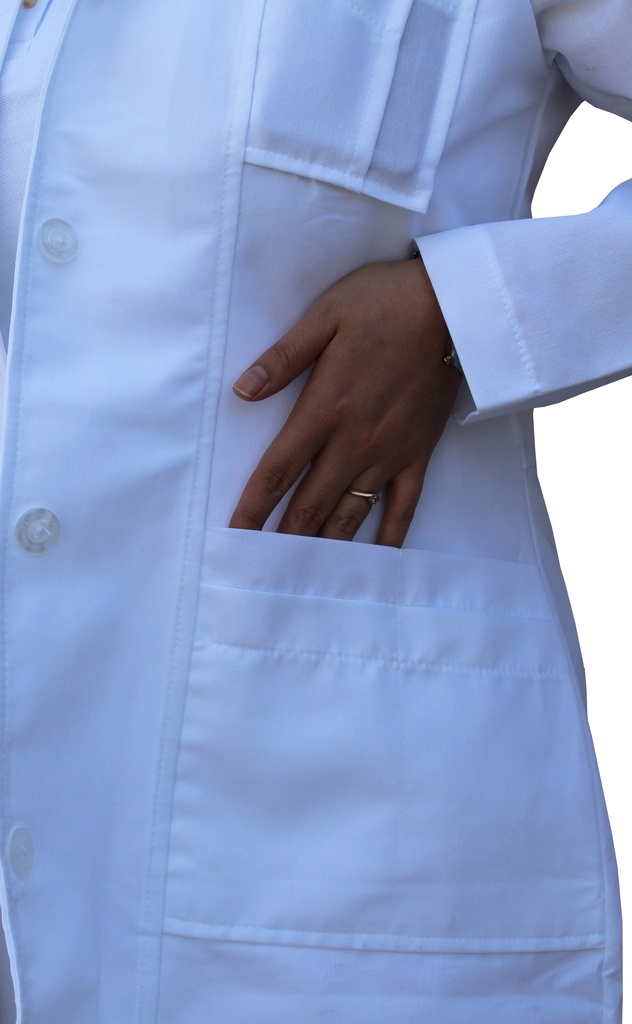 BATA DAMA MEDICINA CON LOGO UASLP