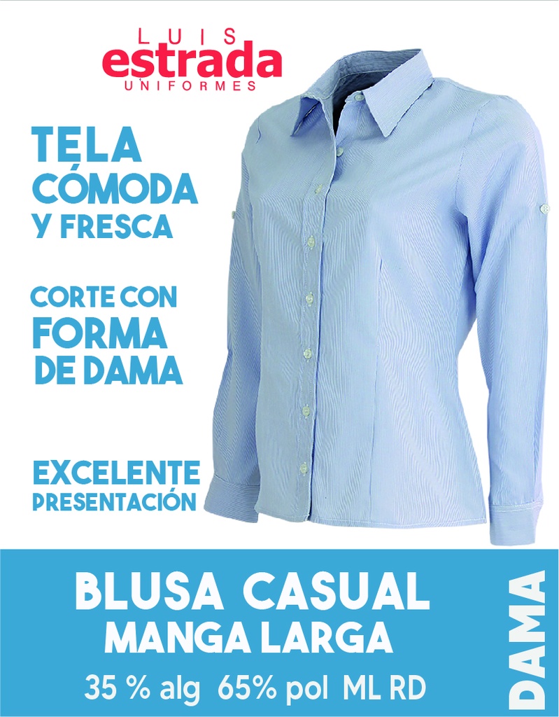 BLUSA CASUAL MANGA LARGA MIL RD