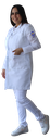 BATA DAMA MEDICINA CON LOGO UASLP