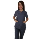TRAJE DE QUIROFANO CUELLO CORAZON AMB 70% POL 30% ALG