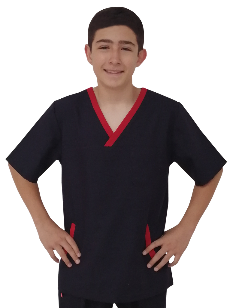 CAMISA QUIRURGICA CRUZ ROJA CABALLERO FISIOTERAPIA CLINICO AZUL AMB 2023