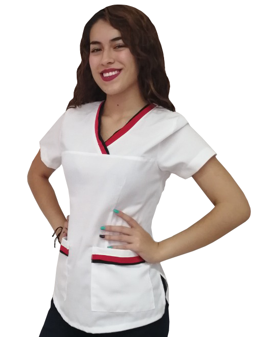 CAMISA QUIRURGICA CRUZ ROJA DAMA  FISIOTERAPIA DIARIO BLANCO TER 2023