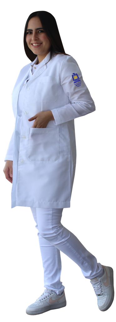 BATA DAMA MEDICINA CON LOGO UASLP